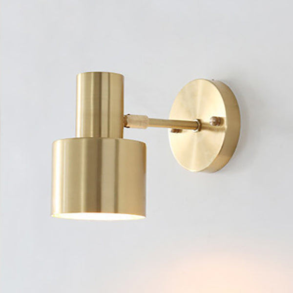 Velora Minimalistische Wandleuchte in Gold aus Eisen – Ansicht 13 von 14