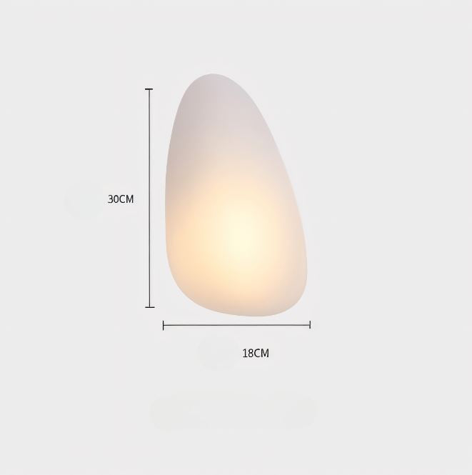 PebbleGlow Minimalistische LED-Wandleuchte aus Glas – Ansicht 5 von 40