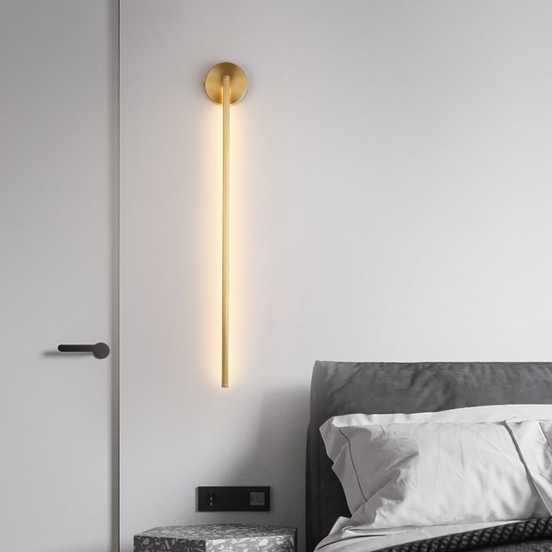 AureoLine Lineare LED-Wandleuchte in Gold aus Metall