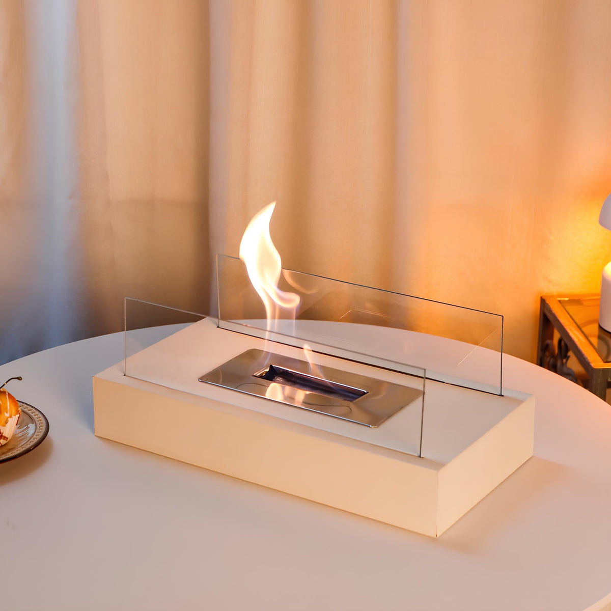 Ardeva Bioethanol Tischkamin mit Echtflamme – Wohnaccessoire – Ansicht 2 von 15