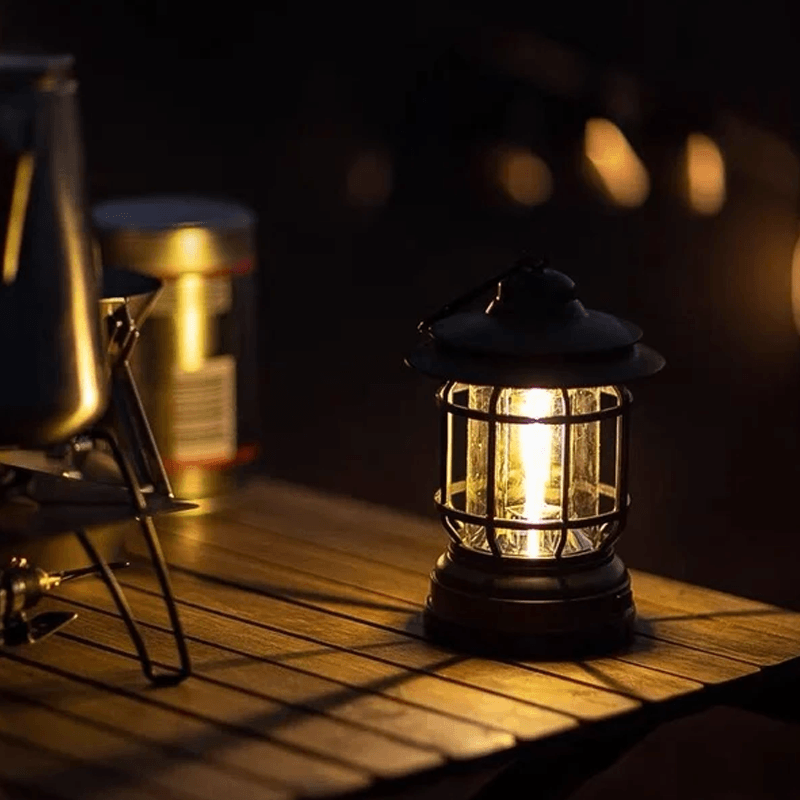 VitroFacet Tragbare Vintage-Campinglampe – Dekoleuchte – Ansicht 2 von 16