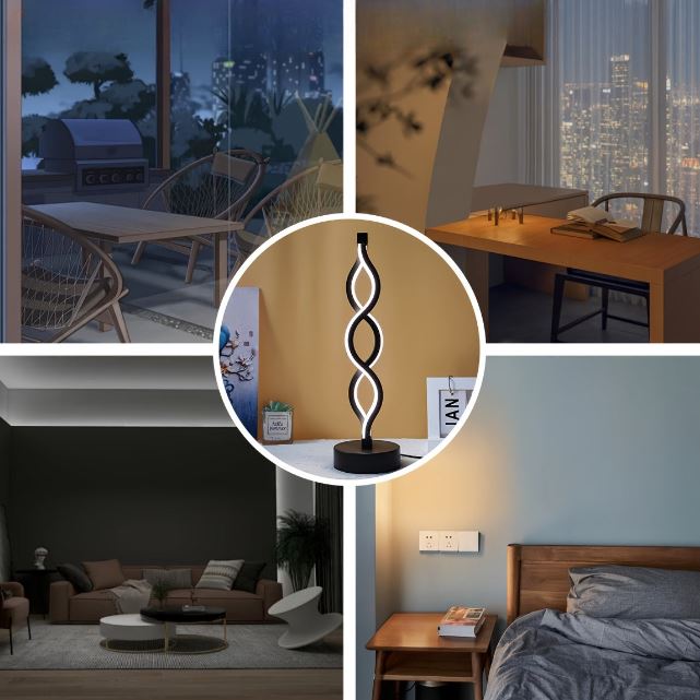 AlumiGlow Dimmbare LED-Tischleuchte aus Aluminium – Schreibtischlampe – Ansicht 9 von 11