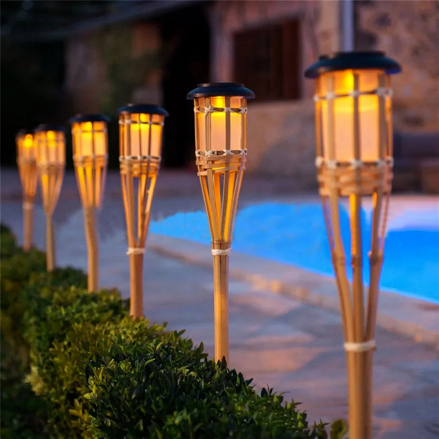 SolarFlare Solar-LED-Fackel für Garten & Unterwegs – Solarleuchte