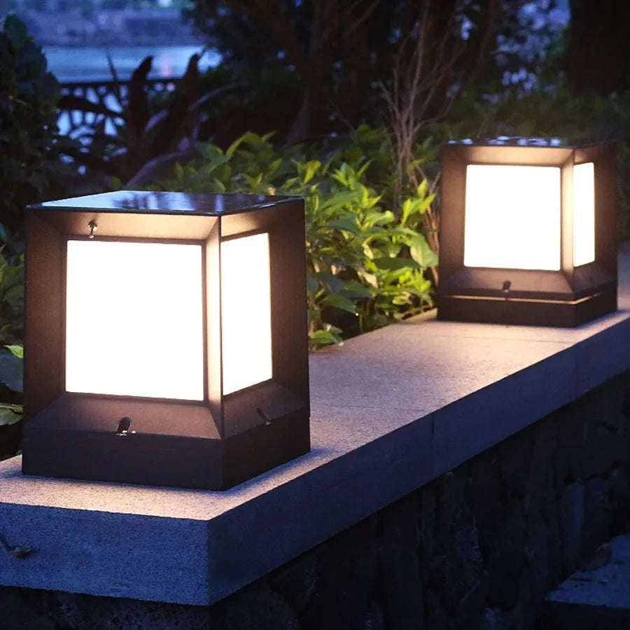 ZephyTide Minimalistische LED-Säulenleuchte – Gartenleuchte – Ansicht 4 von 11