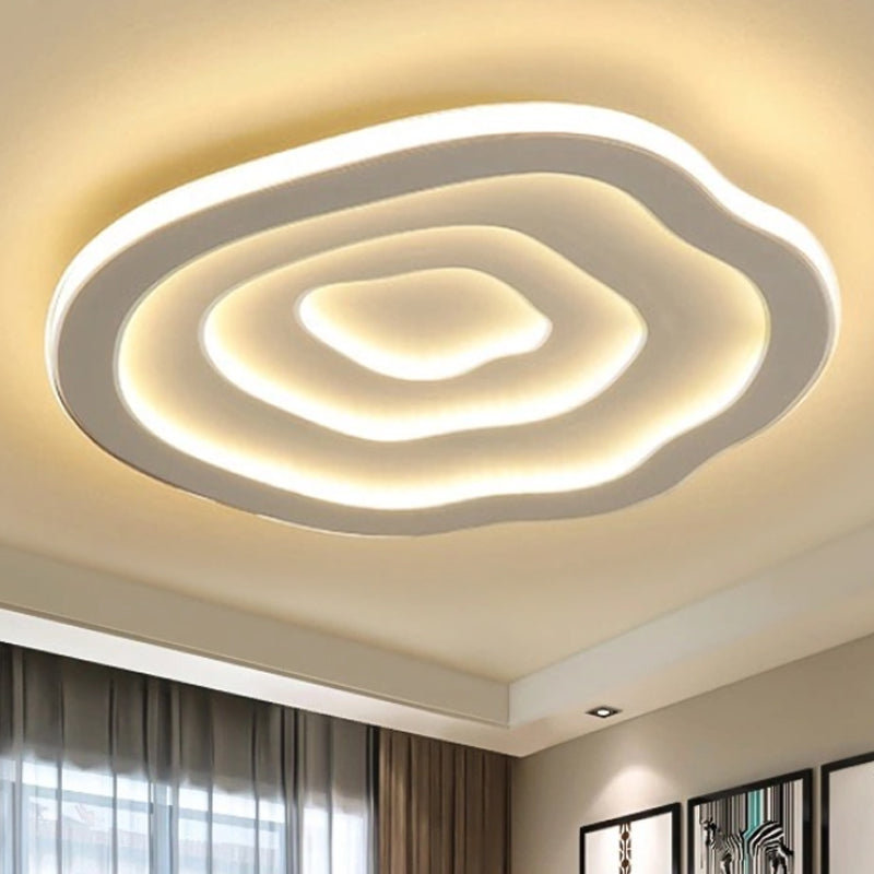 SpiralGlow LED-Deckenleuchte mit warmweißem Licht