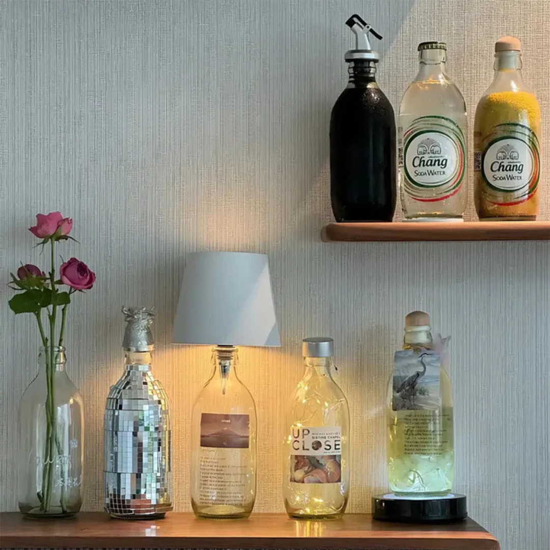 GlowBottle Kabellose Flaschenlampe mit Touch-Dimmer – Dekoleuchte – Ansicht 3 von 18