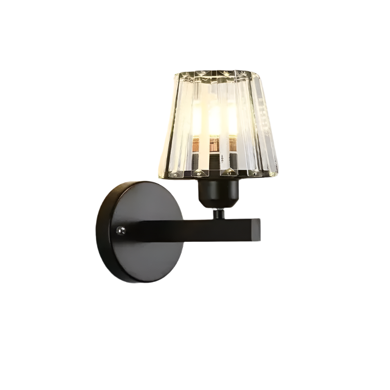CrystalGlanz LED-Wandleuchte mit Kristallakzent – Ansicht 4 von 7