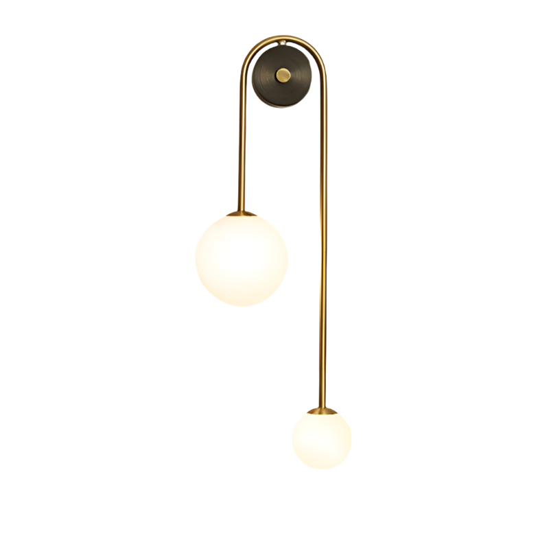 AmberVerre Wandleuchte mit warmem Glasdesign – Ansicht 3 von 10