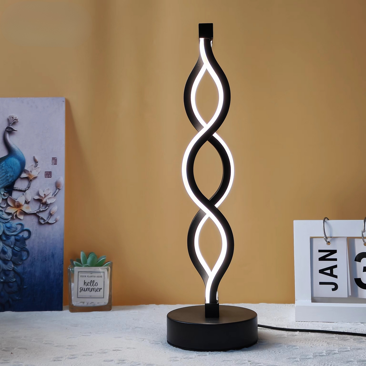 AlumiGlow Dimmbare LED-Tischleuchte aus Aluminium – Schreibtischlampe – Ansicht 2 von 11