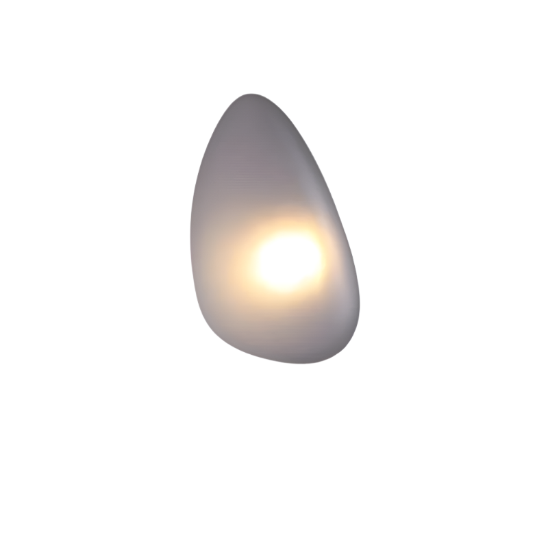 PebbleGlow Minimalistische LED-Wandleuchte aus Glas – Ansicht 20 von 40