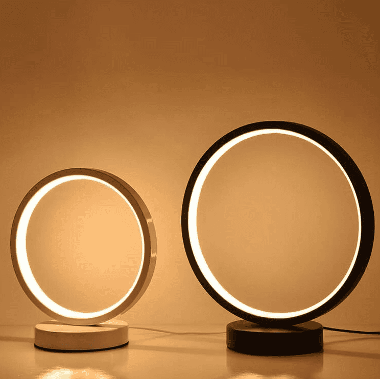 PerlaVerve Elegante Beistelltischlampe mit Glasschirm – Tischleuchte – Ansicht 3 von 7