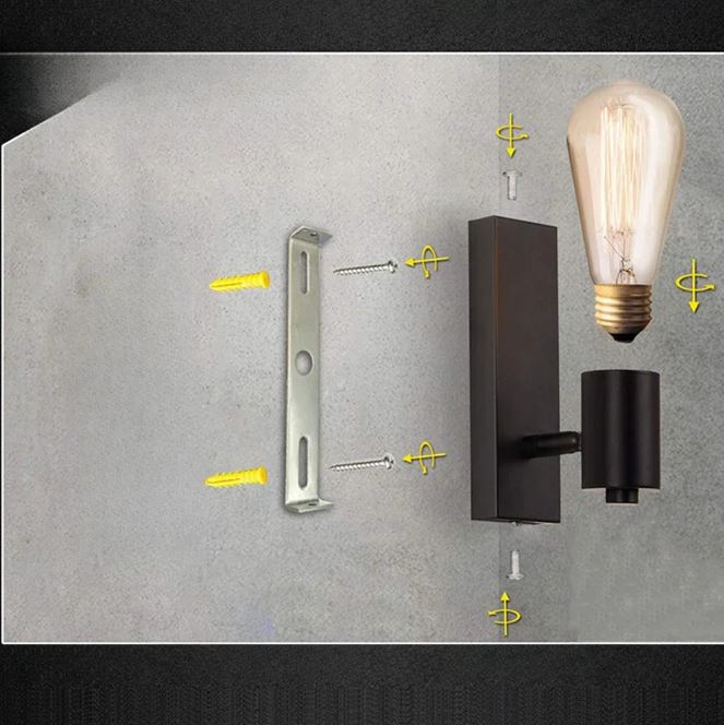 GlowHeritage Retro LED-Wandleuchte im Vintage-Look – Ansicht 5 von 8