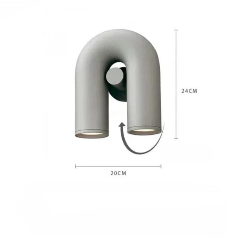 GlaciaLux U-förmige LED-Wandleuchte – Ansicht 5 von 15