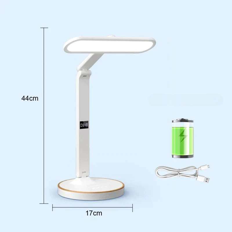 LumiTime LED-Uhrenlampe mit Touch-Bedienung – Schreibtischlampe – Ansicht 7 von 8