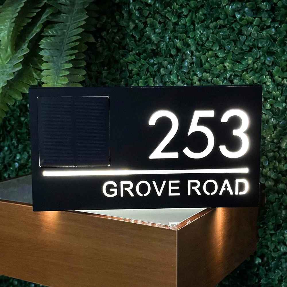 Lumino Solar Hausnummernschild – Ansicht 7 von 8