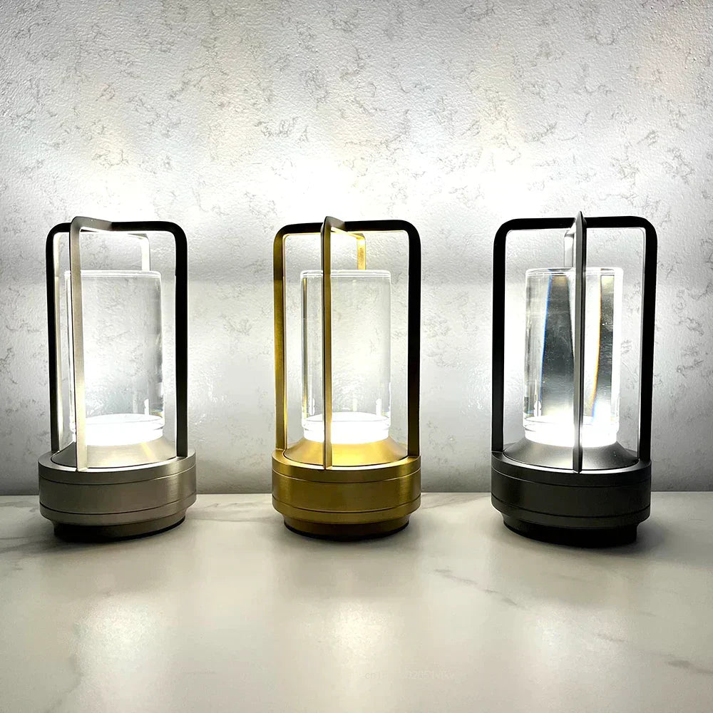 NordiCielo Dimmbare Kristallglas-Tischlampe – Tischleuchte – Ansicht 13 von 16