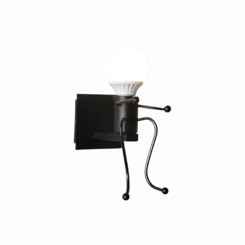 RoboLux LED-Wandleuchte im Roboterdesign aus Metall – Ansicht 7 von 14