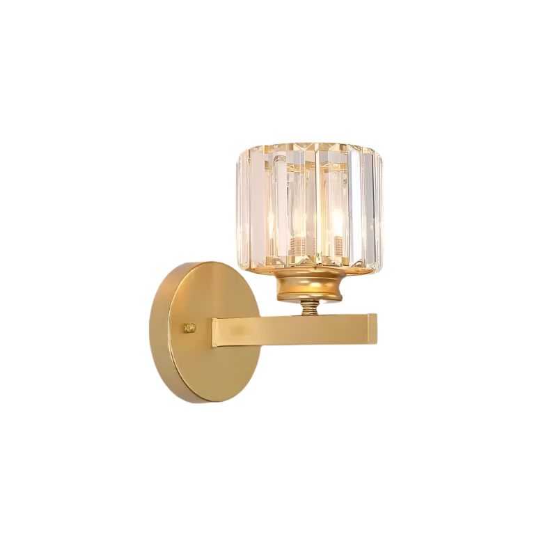 CrystalGlanz LED-Wandleuchte mit Kristallakzent – Ansicht 3 von 7