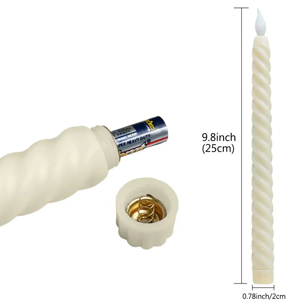 FlareGlow 3D LED-Kerzen mit flackernder Flamme – Ansicht 8 von 8