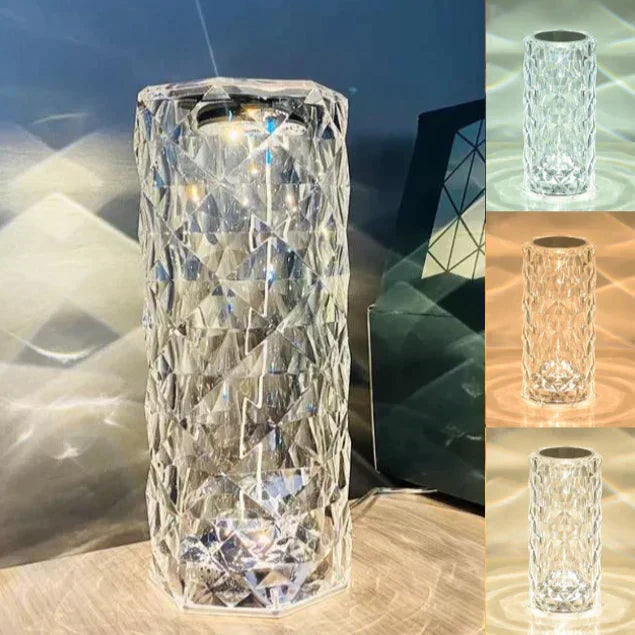 Kristalux Kabellose Diamant-Tischleuchte mit Touch-Dimmer – Ansicht 8 von 9