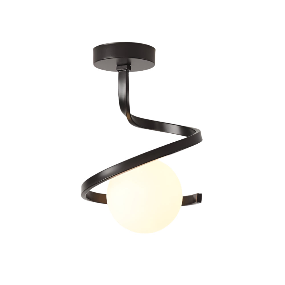 AurumLuxe Elegante Deckenleuchte mit Glasschirm – Ansicht 5 von 6