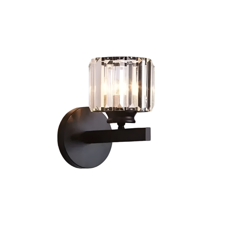 CrystalGlanz LED-Wandleuchte mit Kristallakzent – Ansicht 2 von 7