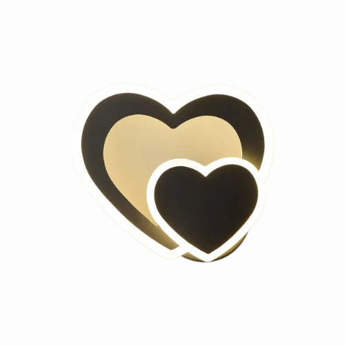HeartGlow Romantische LED-Wandleuchte in Herzform – Ansicht 9 von 14