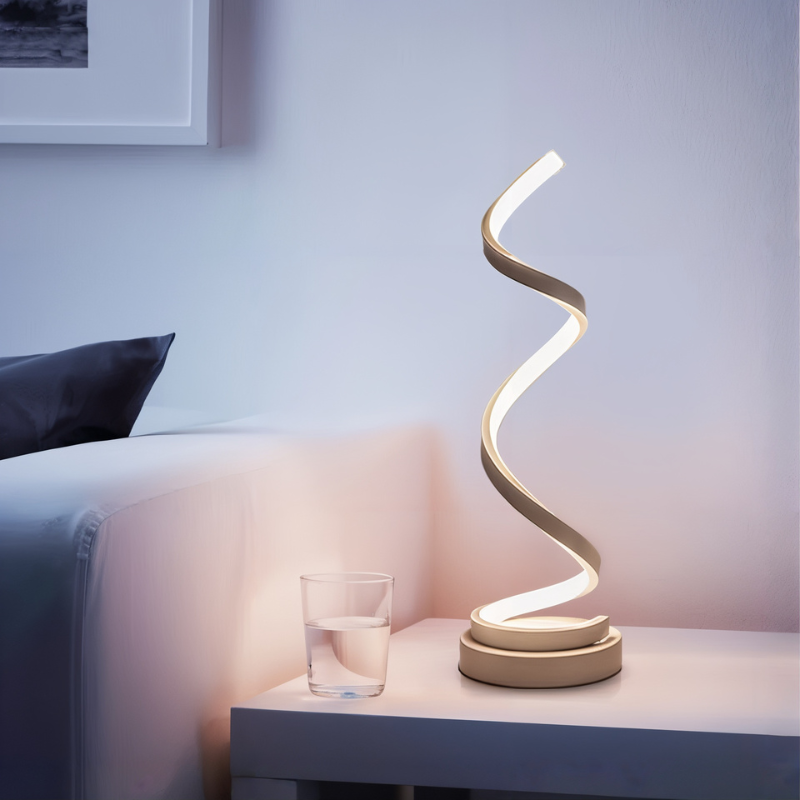 SwirlLume Atmosphärische LED-Tischleuchte – Schreibtischlampe – Ansicht 2 von 12