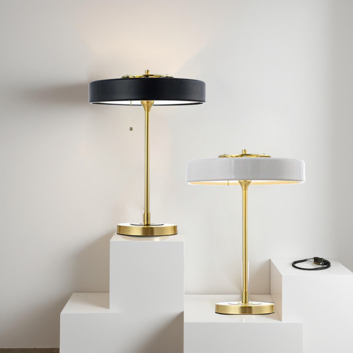 Nordlyx Retro Tischlampe mit warmem LED-Licht – Tischleuchte – Ansicht 5 von 15
