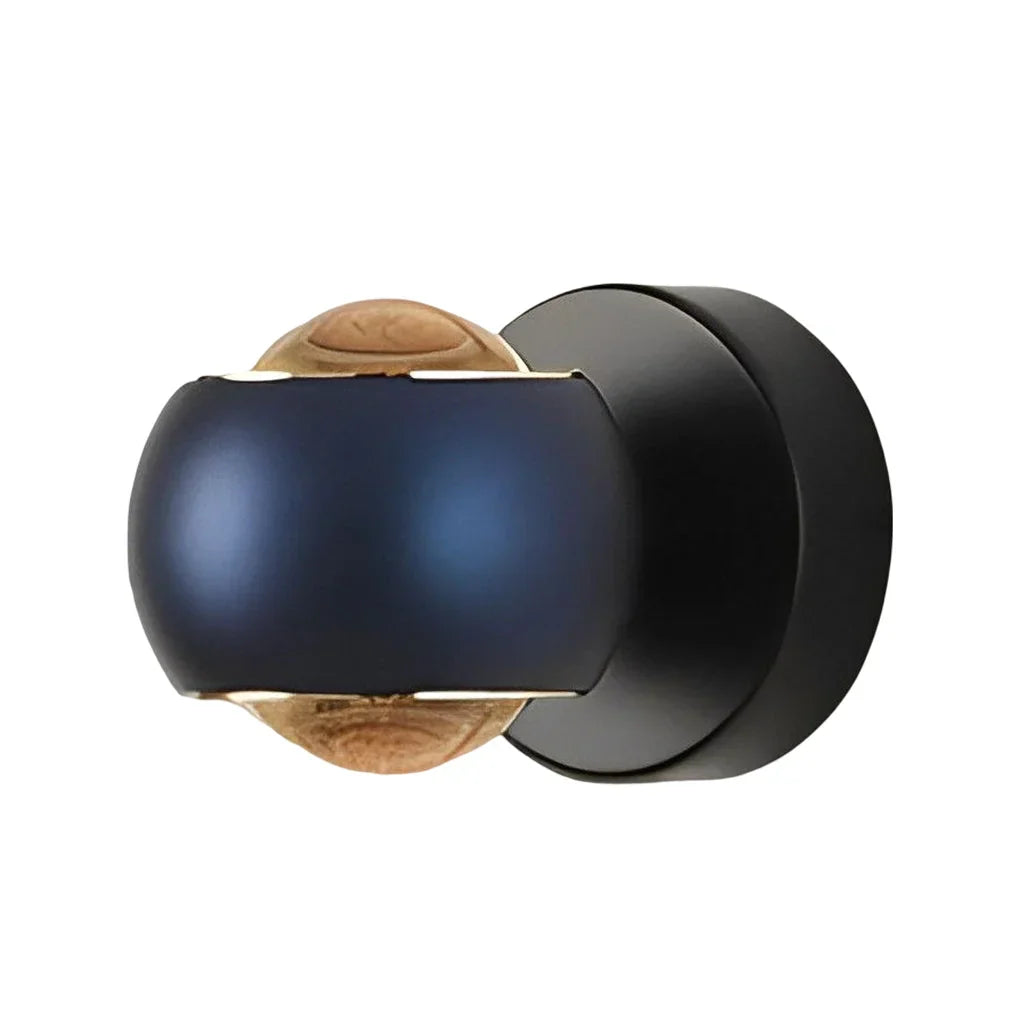 RayVera Minimalistische LED-Wandleuchte in Schwarz-Gold aus Aluminium – Ansicht 7 von 11