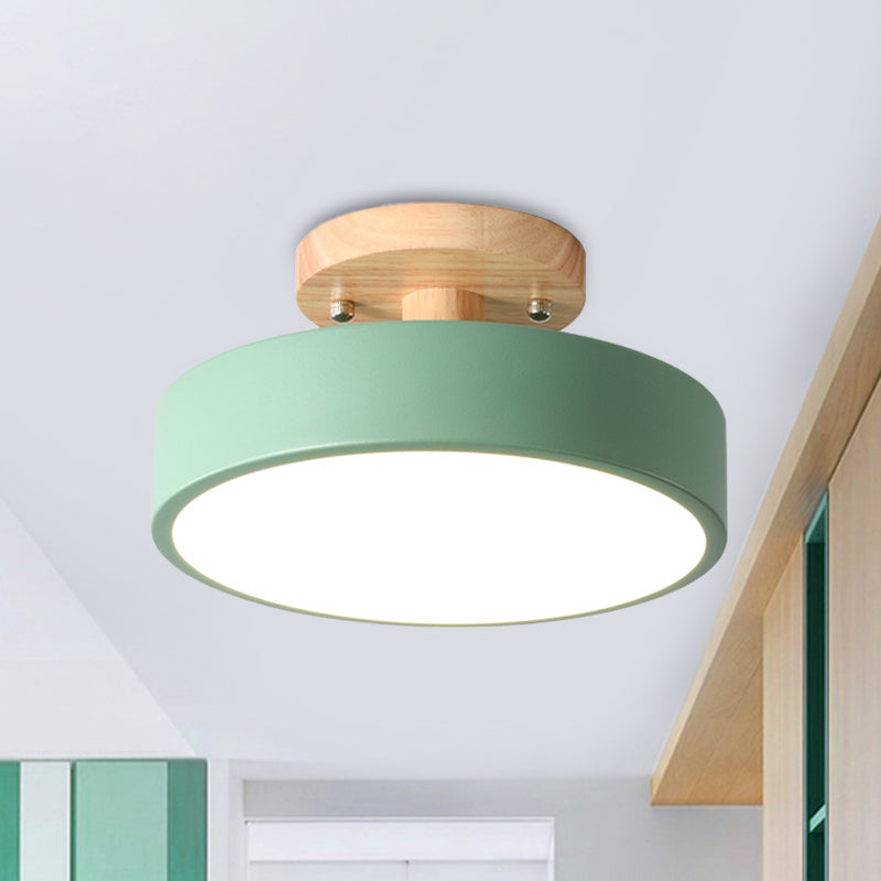 WoodLume Skandinavische LED-Deckenlampe aus Holz – Deckenleuchte – Ansicht 2 von 14