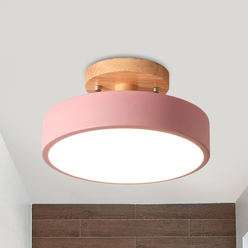 WoodLume Skandinavische LED-Deckenlampe aus Holz – Deckenleuchte – Ansicht 9 von 14