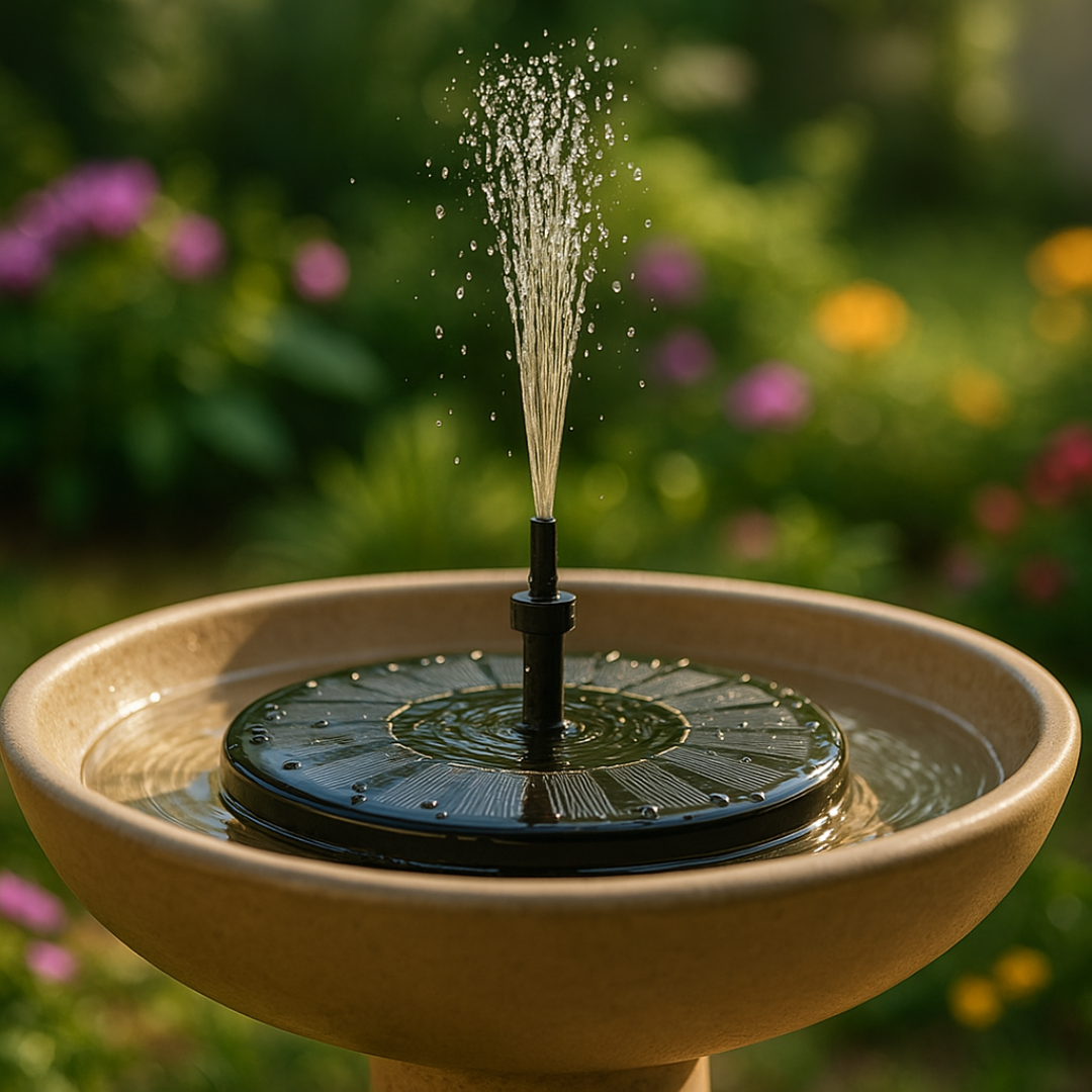 Aquio Solar Gartenbrunnen – Solarleuchte