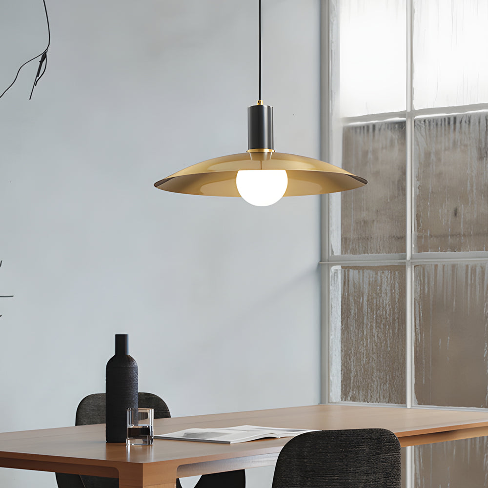 AureoLux Vintage LED-Pendelleuchte in Messing & Glas – Ansicht 3 von 11