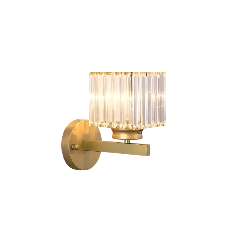 CrystalGlanz LED-Wandleuchte mit Kristallakzent