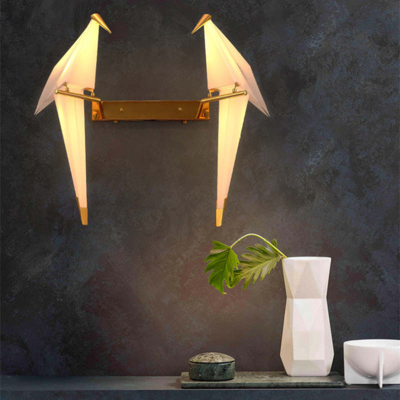 Aviluma Vogel-Wandleuchte mit warmem LED-Licht