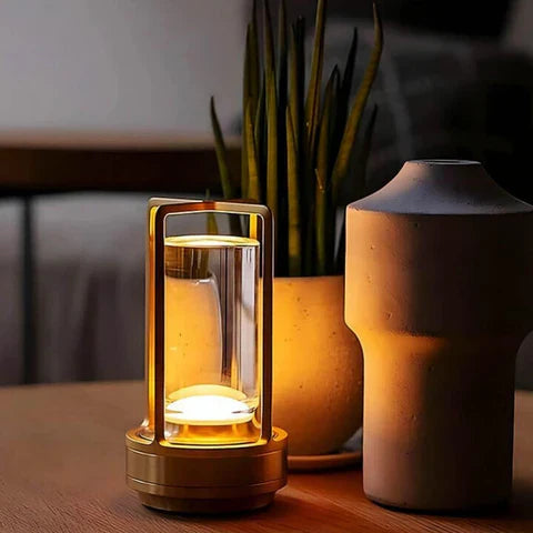 NordiCielo Dimmbare Kristallglas-Tischlampe – Tischleuchte – Ansicht 4 von 16