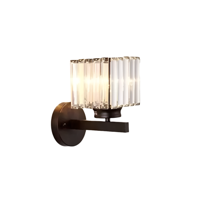 CrystalGlanz LED-Wandleuchte mit Kristallakzent – Ansicht 6 von 7