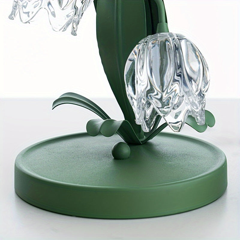 Bloomora Art Deco LED-Tischleuchte mit Blumendesign – Ansicht 10 von 13