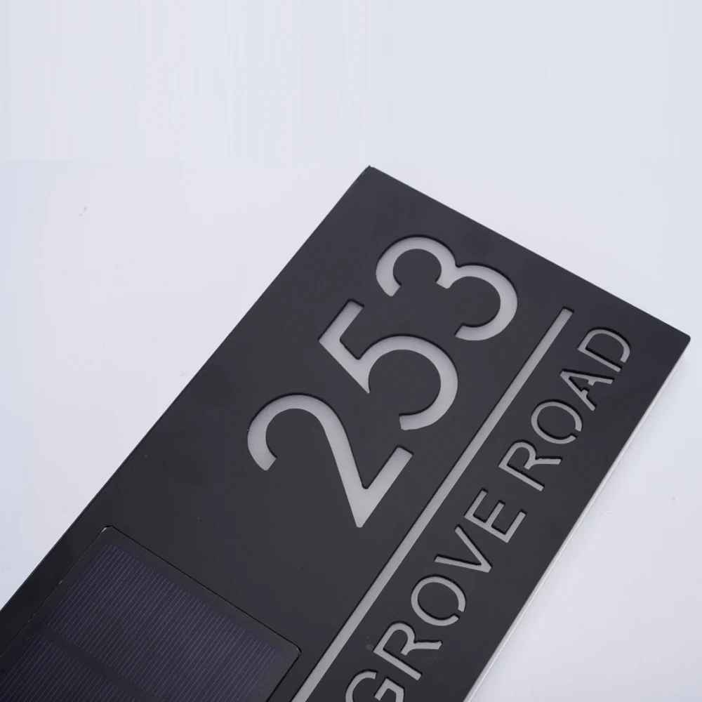 Lumino Solar Hausnummernschild – Ansicht 6 von 8