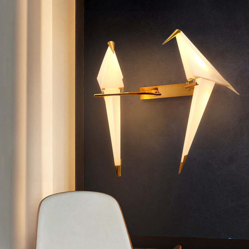 Aviluma Vogel-Wandleuchte mit warmem LED-Licht – Ansicht 15 von 15