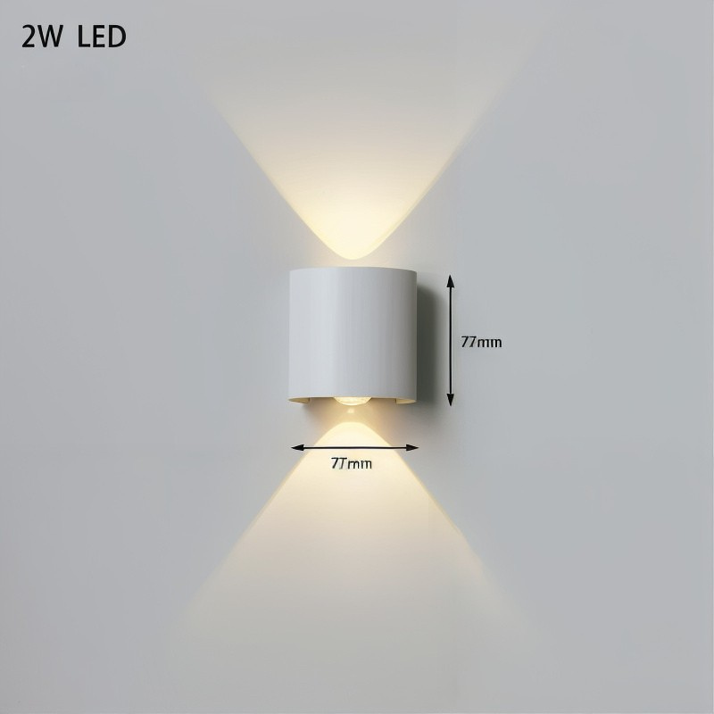AuraWall LED Wandleuchte für innen & außen – Außenwandleuchte – Ansicht 8 von 9