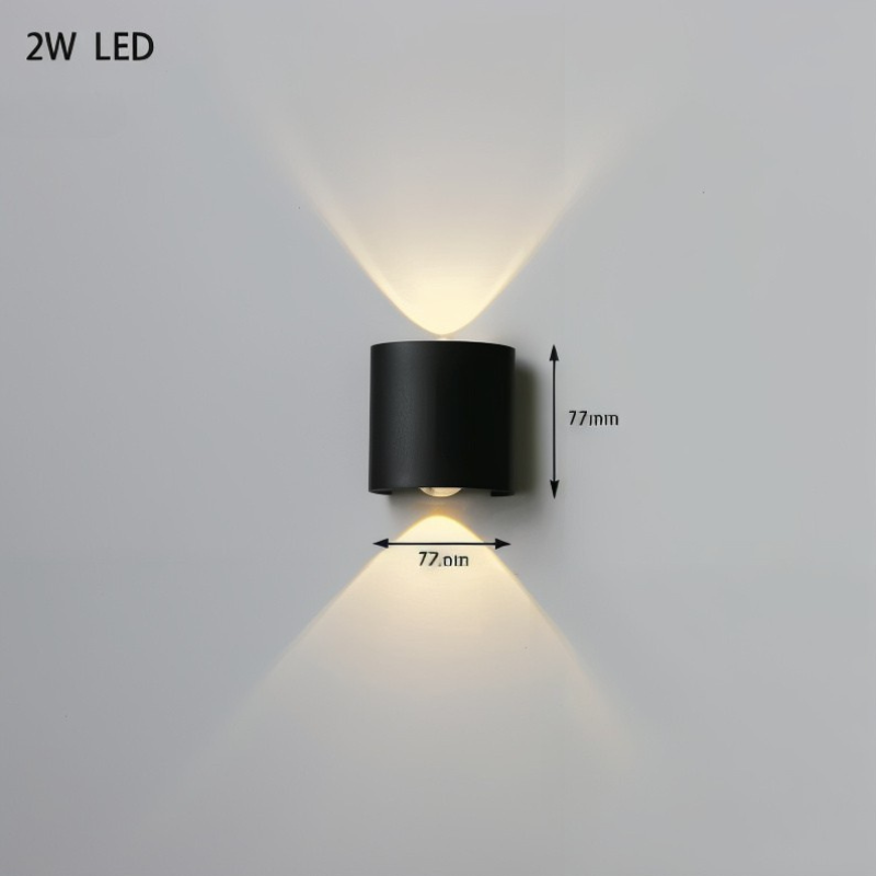 AuraWall LED Wandleuchte für innen & außen – Außenwandleuchte – Ansicht 9 von 9