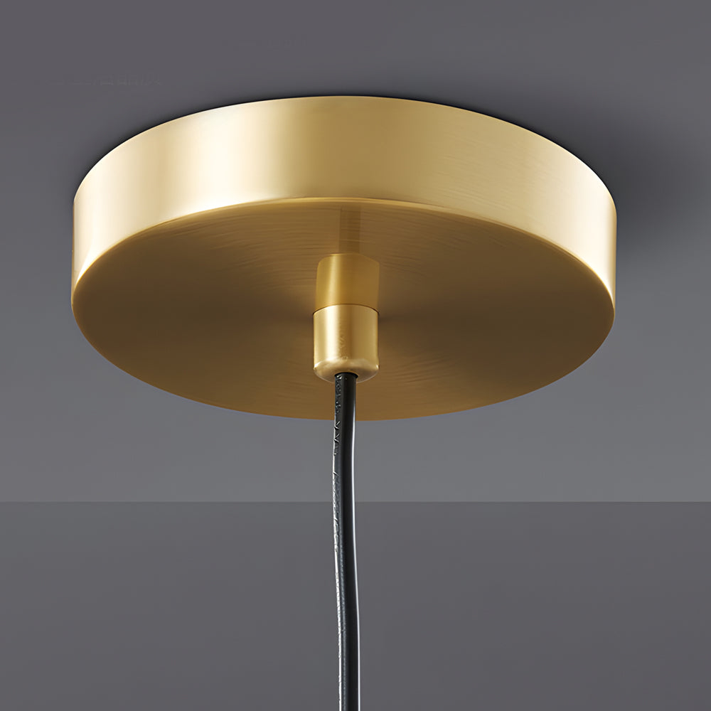 AureoLux Vintage LED-Pendelleuchte in Messing & Glas – Ansicht 9 von 11