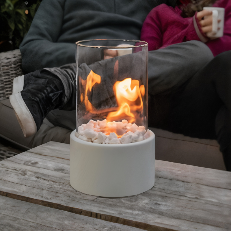 AmberFlame Öllampe mit klassischem Design – Tischleuchte