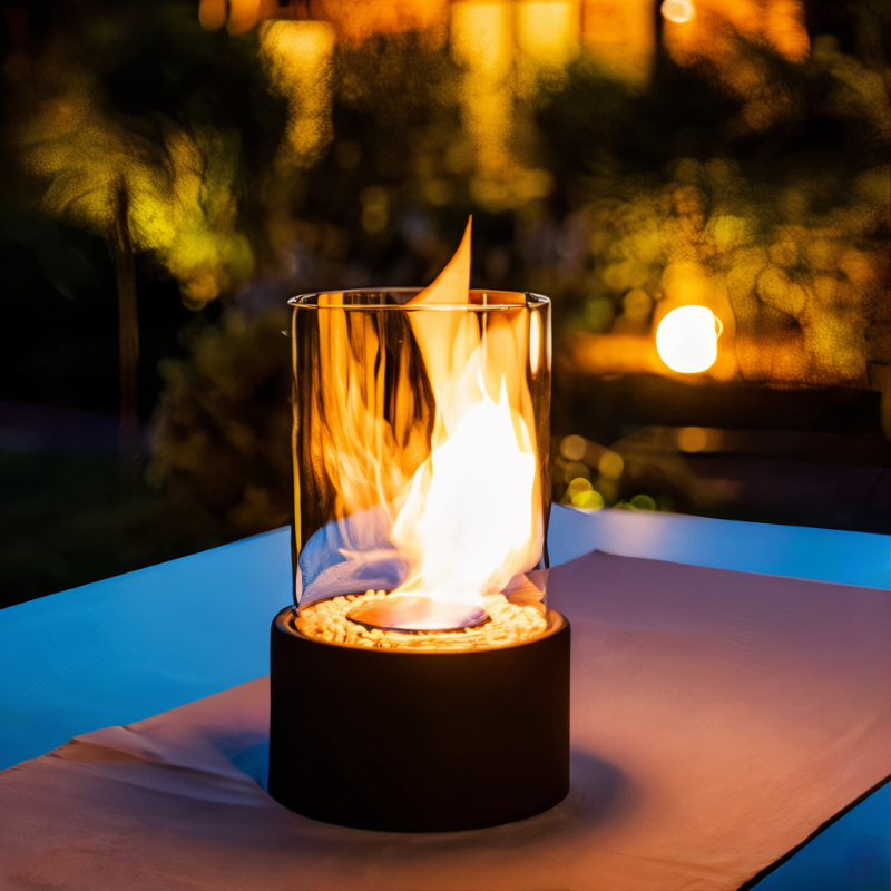 AmberFlame Öllampe mit klassischem Design – Tischleuchte – Ansicht 2 von 10