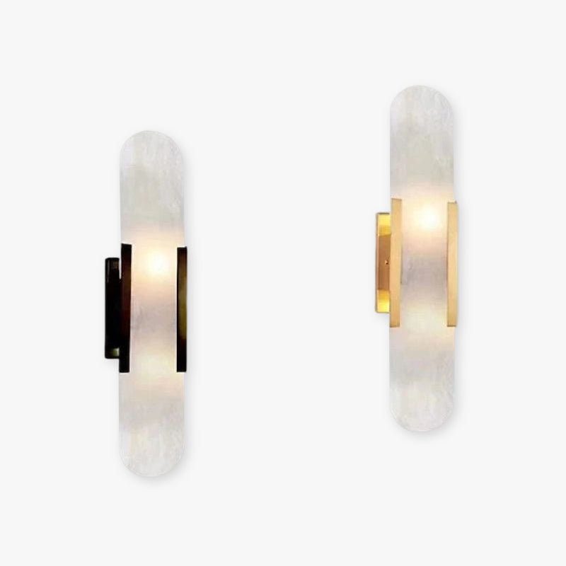 Petralux LED-Wandleuchte aus Metall und Dolomit – Ansicht 9 von 15