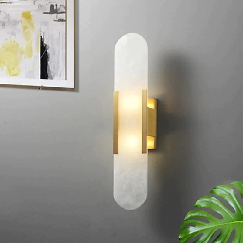 Petralux LED-Wandleuchte aus Metall und Dolomit – Ansicht 12 von 15