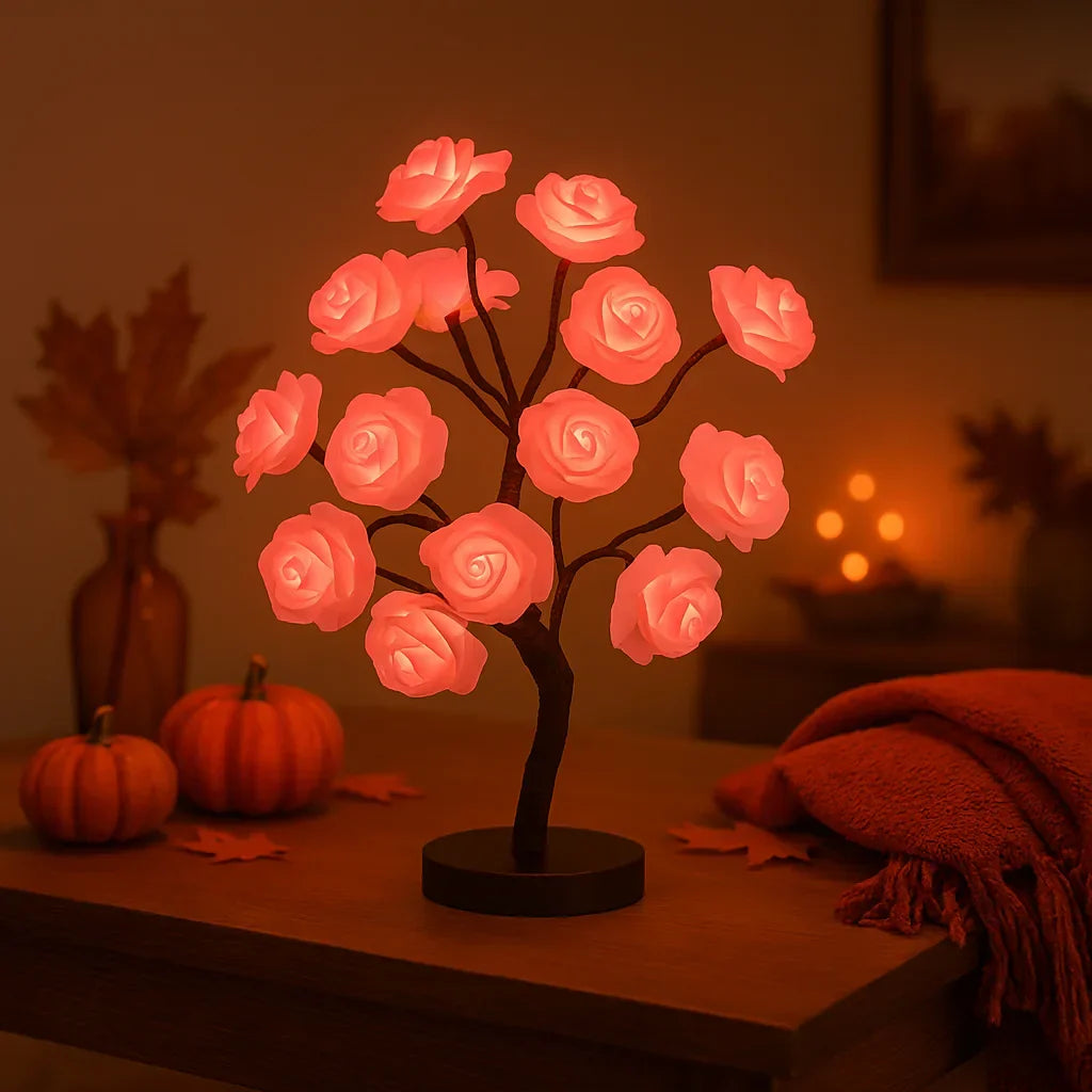 Rosea LED-Blumenbaum mit Bonsai-Charme – Dekoleuchte – Ansicht 2 von 5