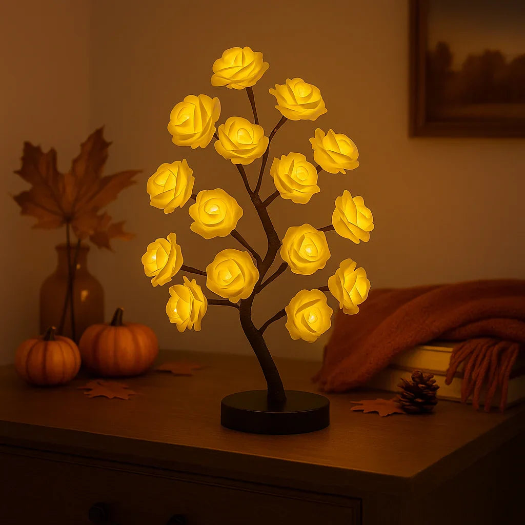 Rosea LED-Blumenbaum mit Bonsai-Charme – Dekoleuchte – Ansicht 5 von 5